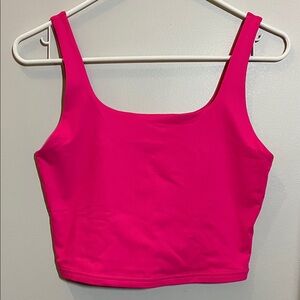 ReoRia Neon Pink Crop Tank Top - Size Medium